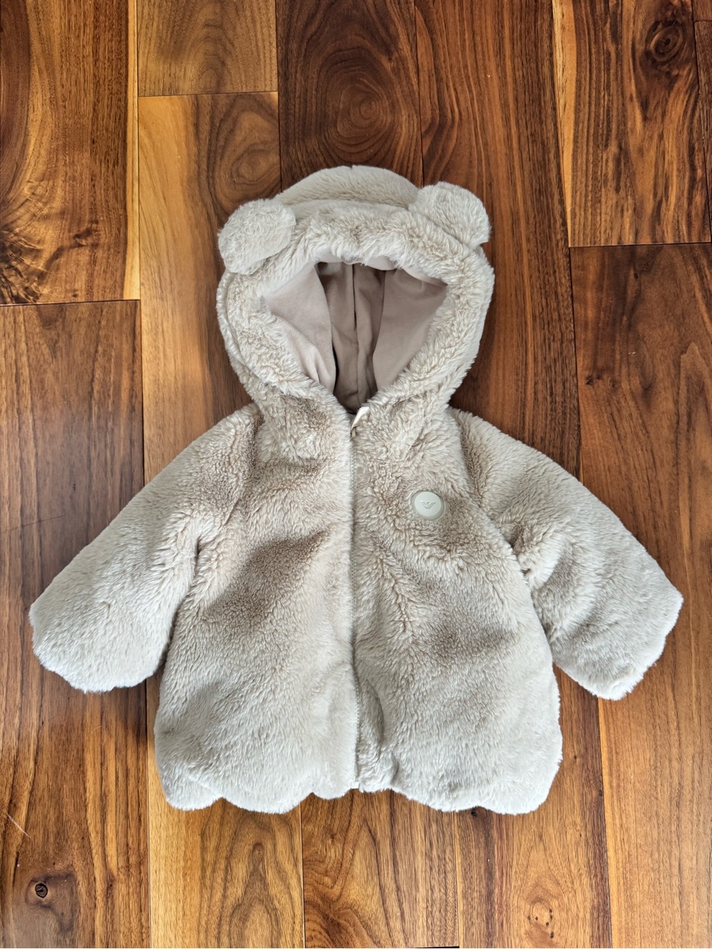 Emporio Armani Girl’s Black Down Coat Jacket size 6 Month
